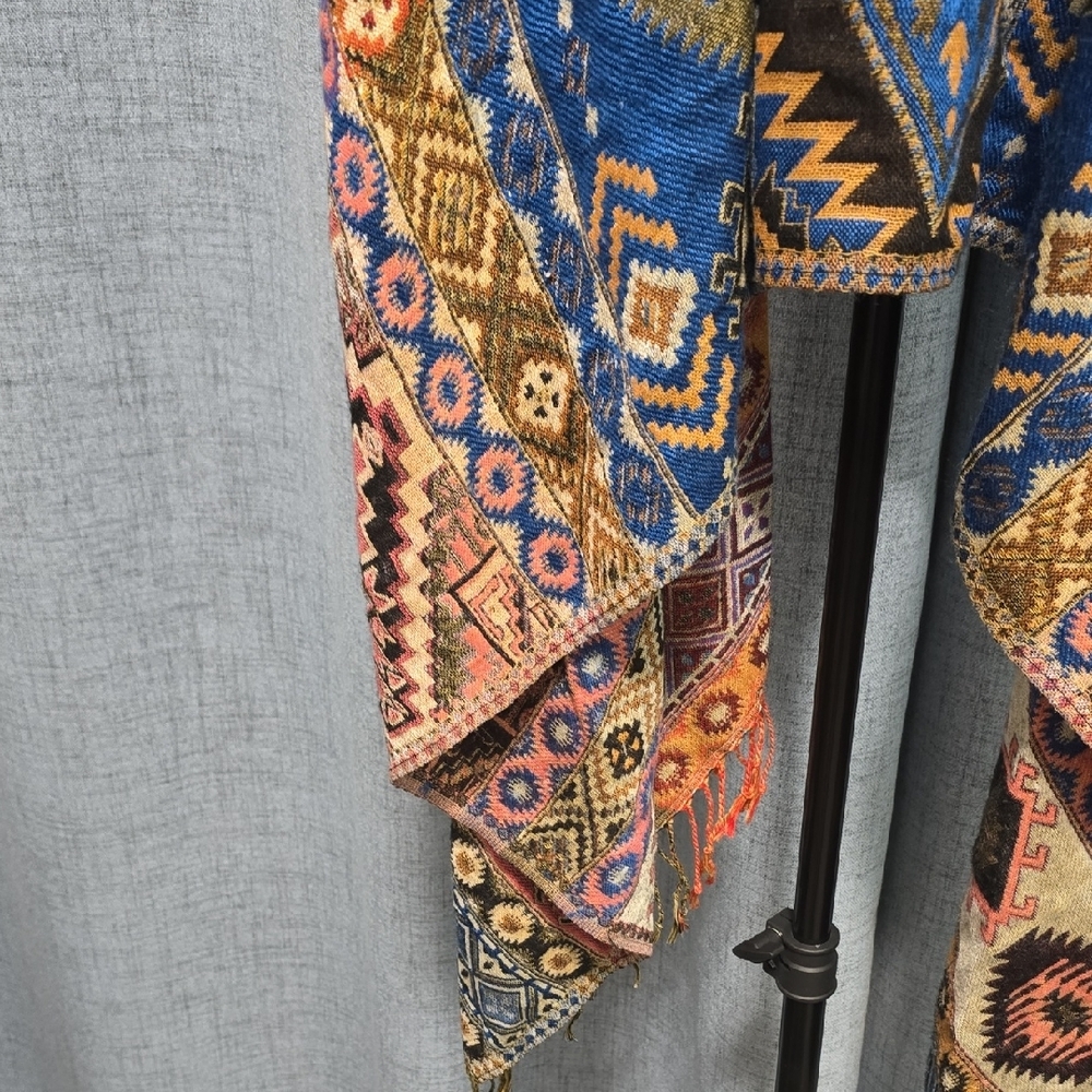 Source Unknown Vibrant Multicolor Tunic Vest - image 14